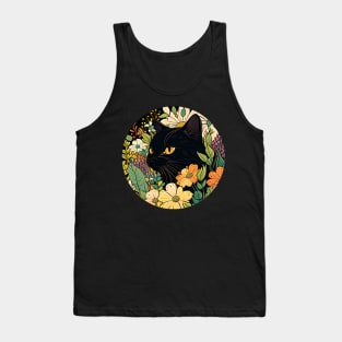 Floral kitty - Cat Filled With Flowers Tank Top